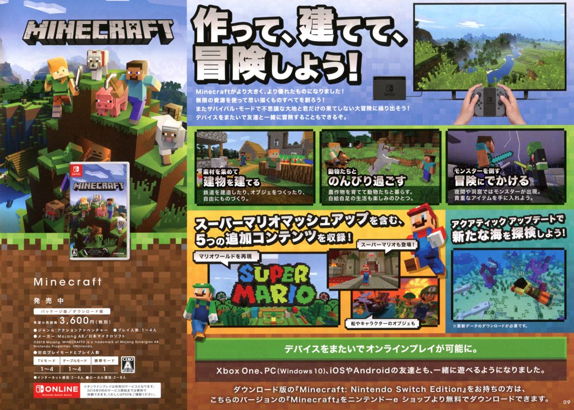 Minecraft Catalogue (Catalogue Advertisements): Nintendo Switch/3DS (Summer 2018), Page 9