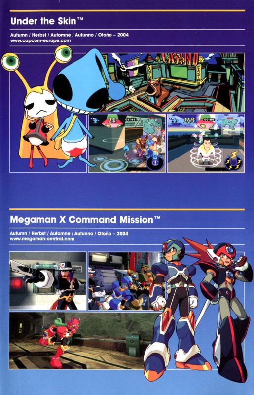 Mega Man X: Command Mission Catalogue (Catalogue Advertisements): Capcom 2004/05 Releases (CROSS-SELL06_04)