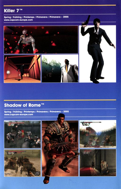 Killer7 Catalogue (Catalogue Advertisements): Capcom 2004/05 Releases (CROSS-SELL06_04) Product Page