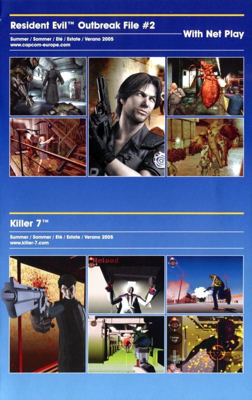 Killer7 Catalogue (Catalogue Advertisements): Capcom Releases (XSELL.00.03/05) Product Page