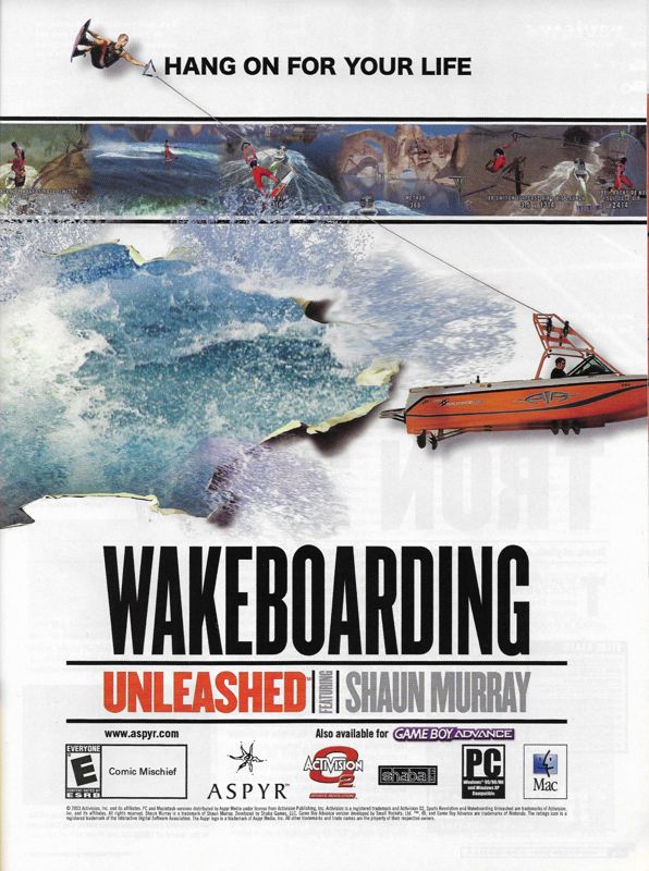Wakeboarding Unleashed featuring Shaun Murray Magazine Advertisement (Magazine Advertisements): PC Gamer (United States), Issue 116 (November 2003)