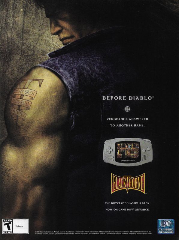 Blackthorne Magazine Advertisement (Magazine Advertisements):<br> PC Gamer (United States), Issue 116 (November 2003)