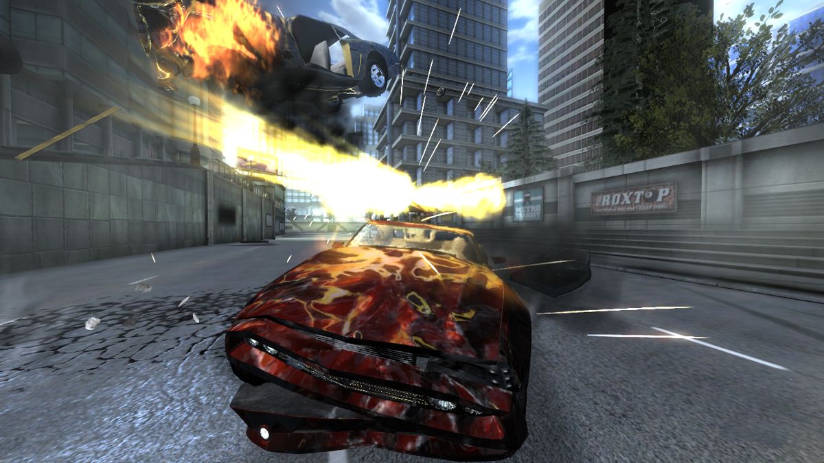 Full Auto 2: Battlelines Screenshot (Sega GC 2006 EPK): Crumple-tech effect