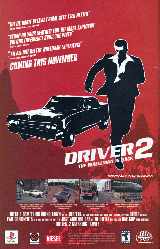 Driver 2 Magazine Advertisement (Magazine Advertisements): Nightwing (DC Comics, United States) #51 (January 2001)