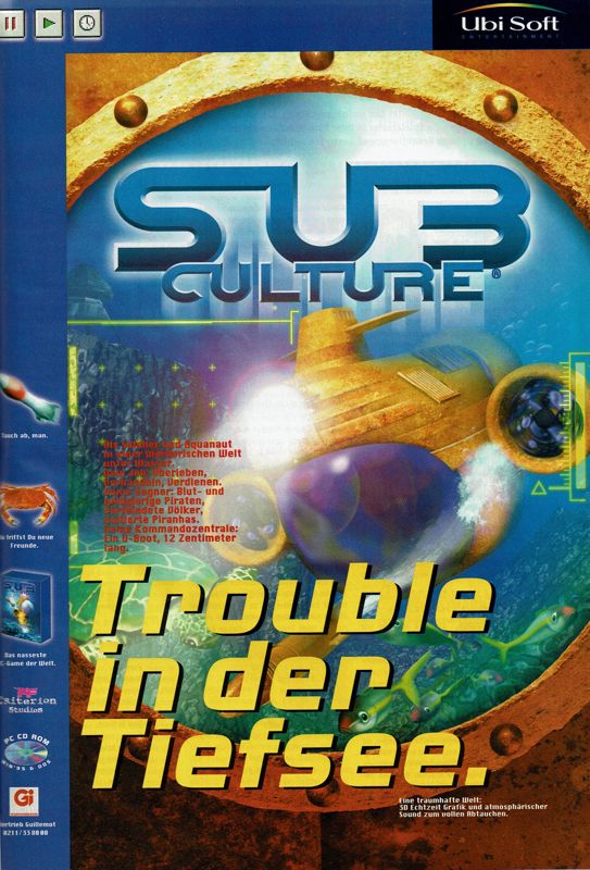 Sub Culture Magazine Advertisement (Magazine Advertisements): PC Player (Germany), Issue 12/1997