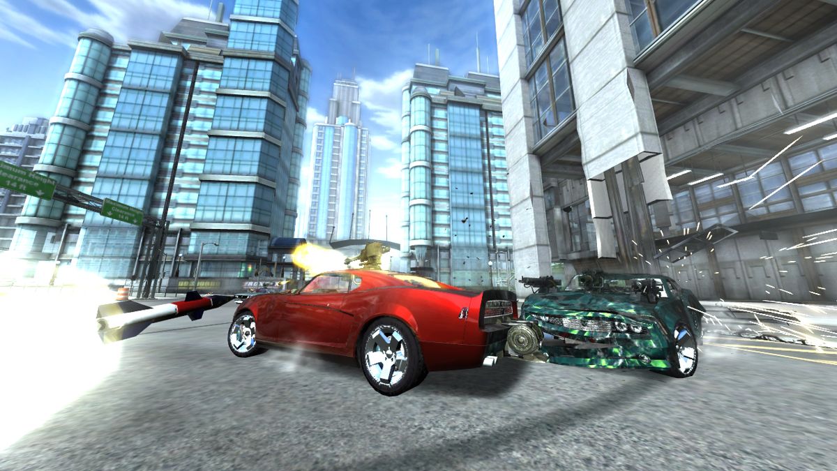 Full Auto 2: Battlelines Screenshot (Sega GC 2006 EPK): Incoming missile