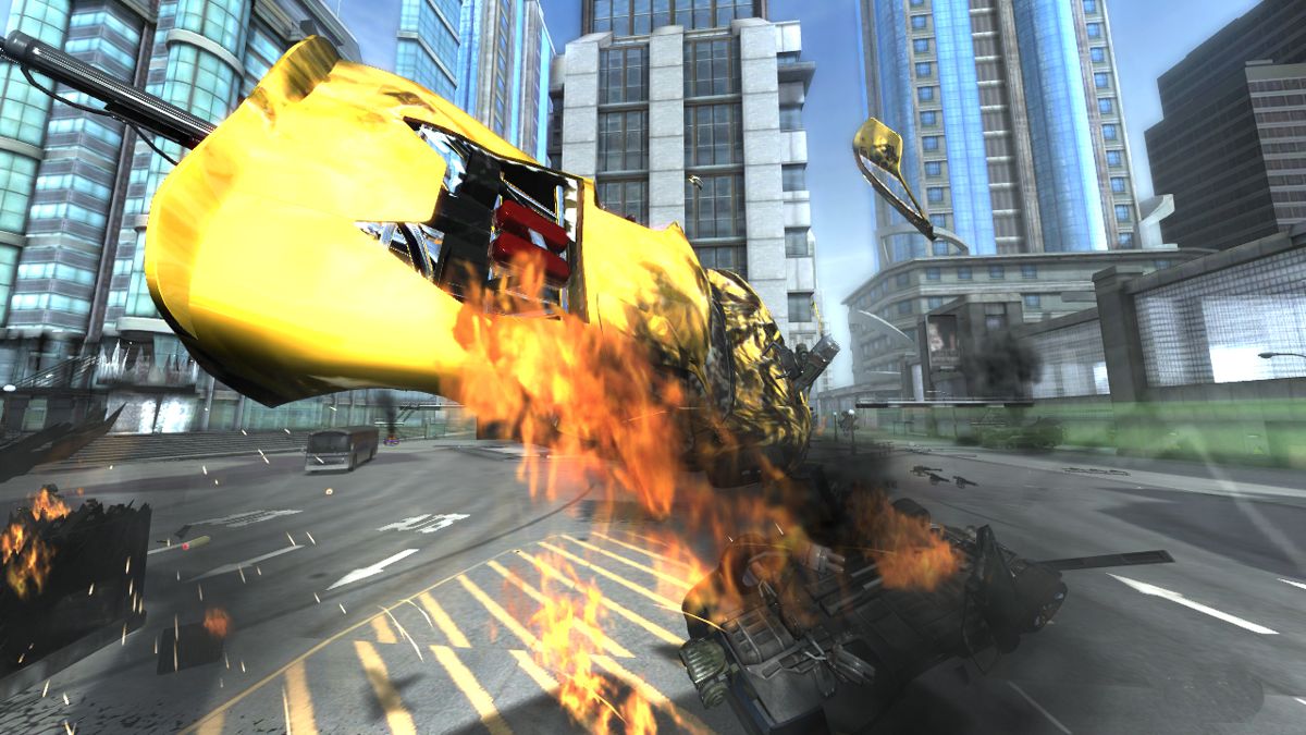 Full Auto 2: Battlelines Screenshot (Sega GC 2006 EPK): High on fire