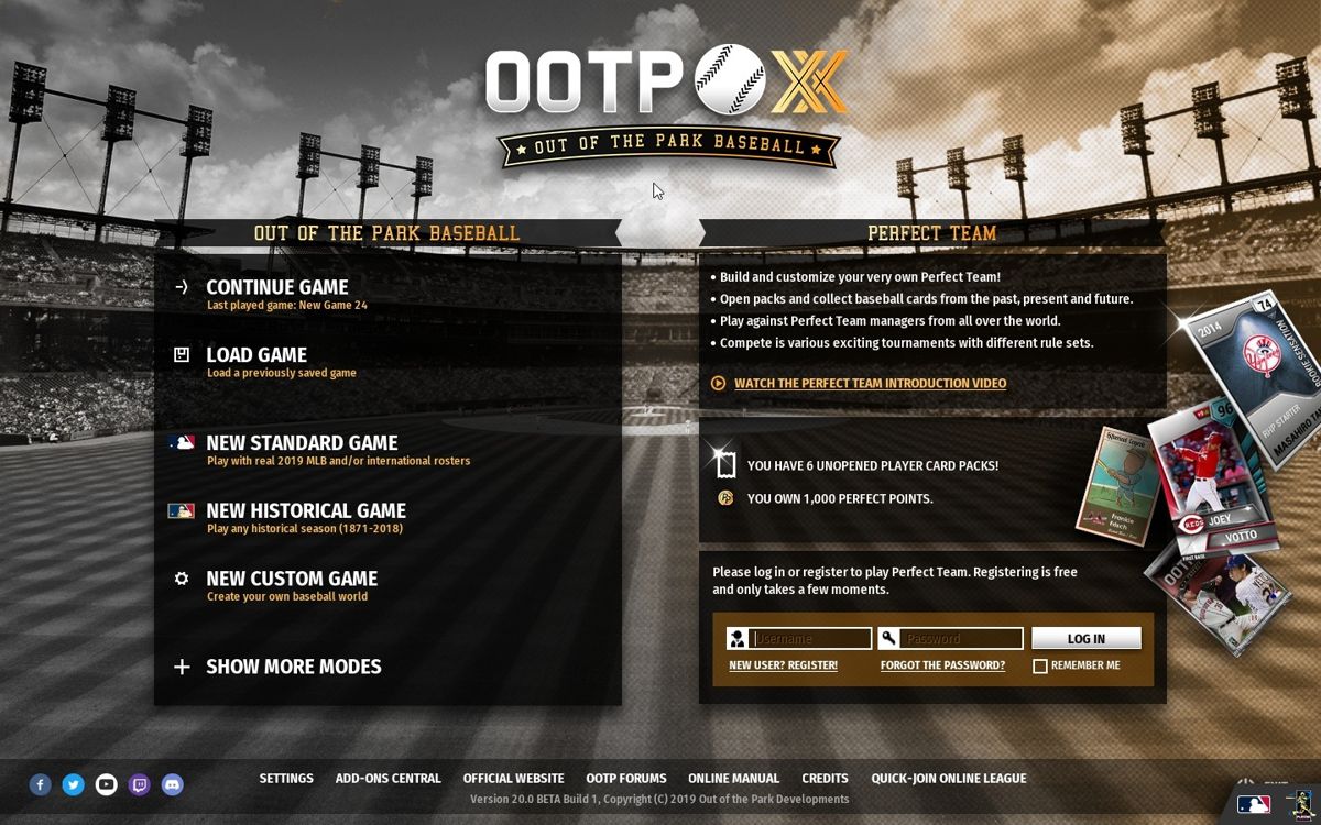 Out of the Park Baseball 20 Screenshot (Steam)