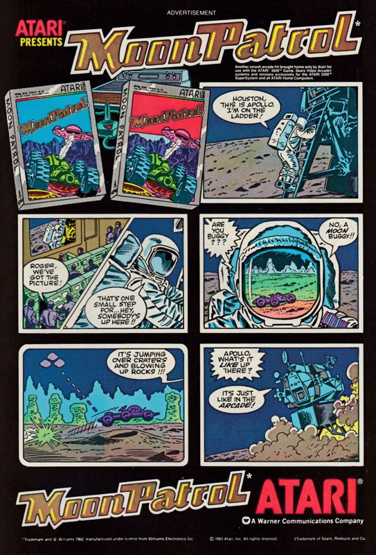 Moon Patrol Magazine Advertisement (Magazine Advertisements): All-Star Squadron (DC Comics, United States) Issue #34 (June 1984)
