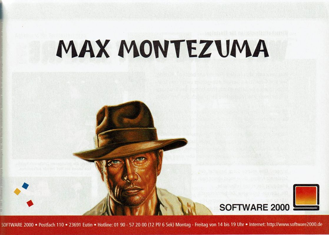 Montezuma's Return Magazine Advertisement (Magazine Advertisements): PC Player (Germany), Issue 09/1997 Part 2