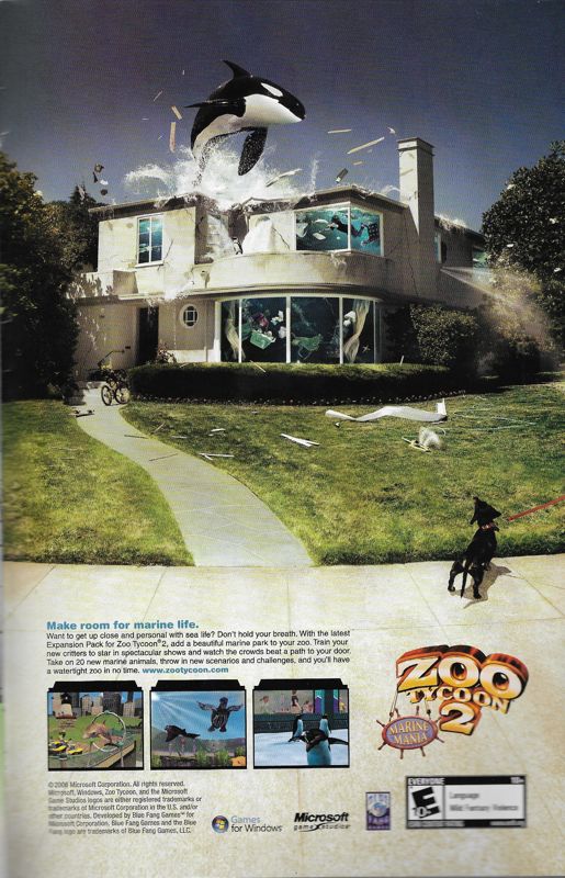 Zoo Tycoon 2: Marine Mania Magazine Advertisement (Magazine Advertisements): Sonic X (Archie Comics, United States), Issue 13 (September 2006)