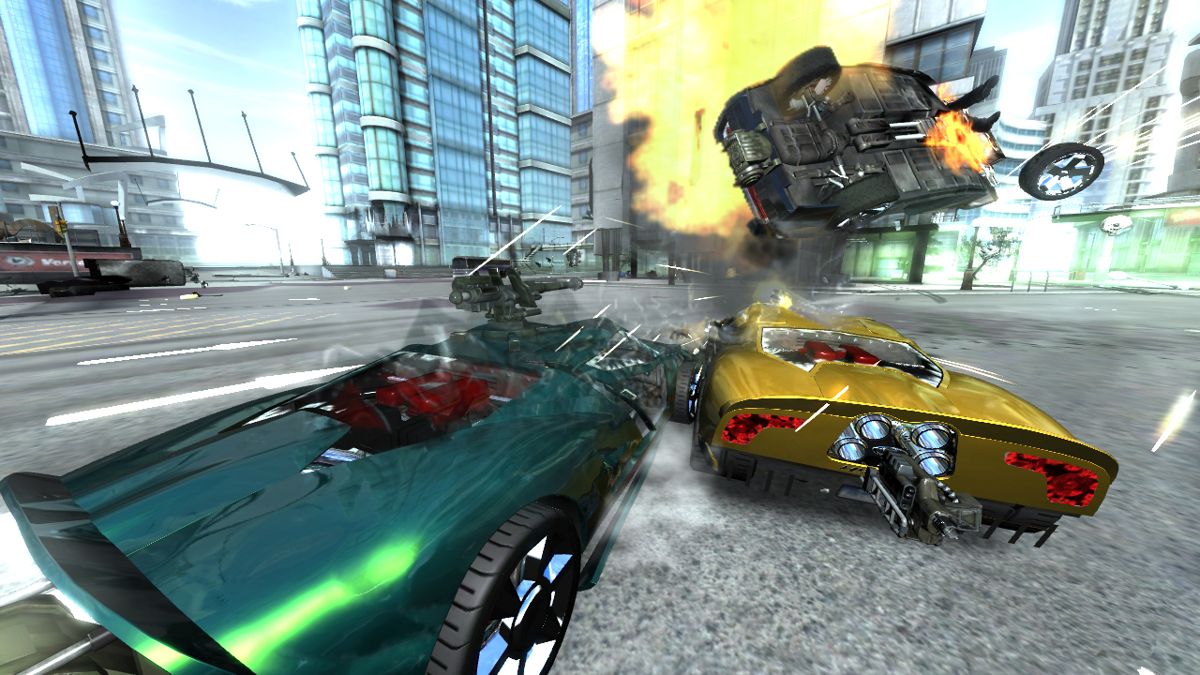 Full Auto 2: Battlelines Screenshot (Sega GC 2006 EPK): Multiple impact