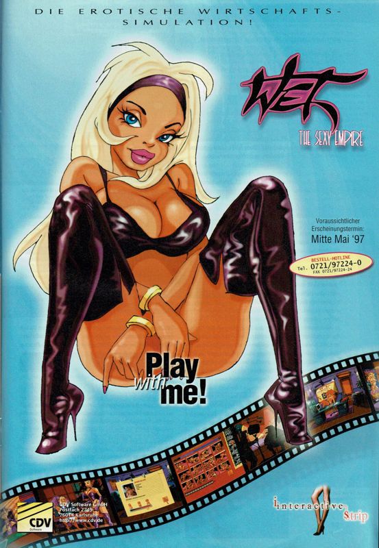 Lula: The Sexy Empire Magazine Advertisement (Magazine Advertisements): PC Player (Germany), Issue 06/1997