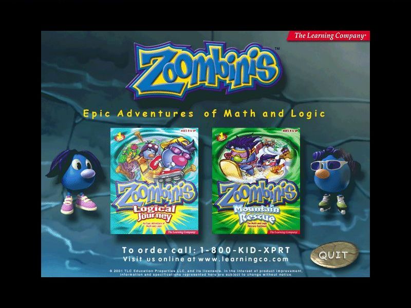 Logical Journey of the Zoombinis Screenshot (In-game Advertisement (2002))