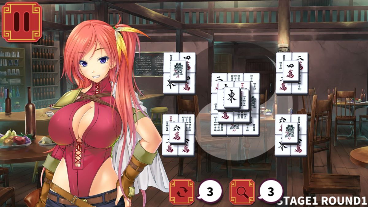 Mahjong Strip Solitaire: Harem Guild Screenshot (Steam)
