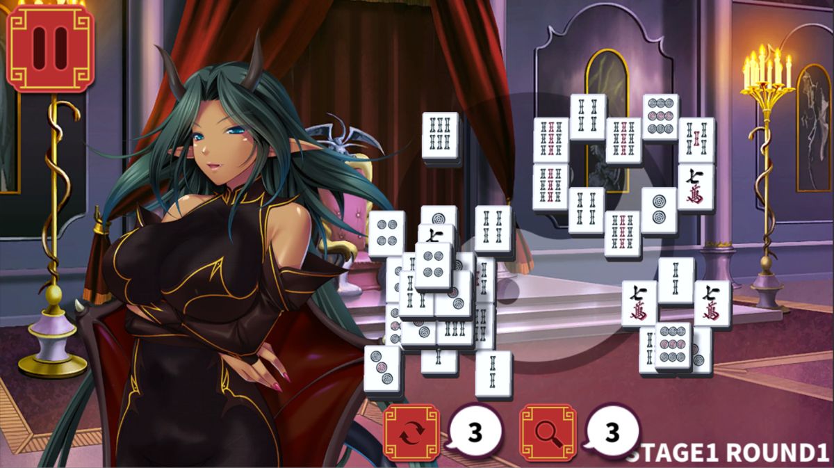 Mahjong Strip Solitaire: Harem Guild Screenshot (Steam)