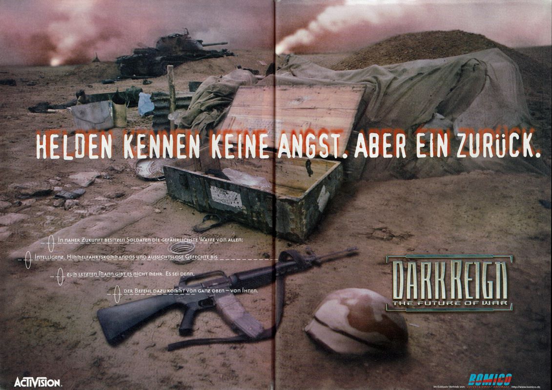 Dark Reign: The Future of War Magazine Advertisement (Magazine Advertisements): PC Player (Germany), Issue 07/1997