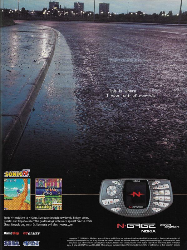 Sonic Advance Magazine Advertisement (Magazine Advertisements): PC Gamer (United States), Issue 117 (December 2003)