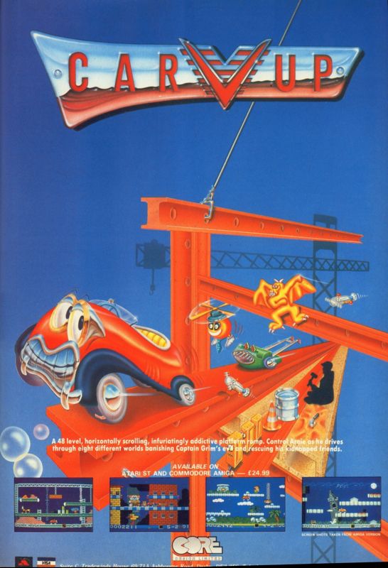 CarVup Magazine Advertisement (Magazine Advertisements): CU Amiga Magazine (UK) Issue #10 (December 1990). Courtesy of the Internet Archive. Page 113