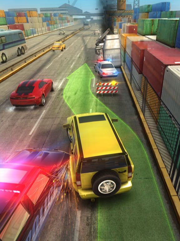 Highway Getaway: Police Chase Car Racing Game Screenshot (iTunes Store)