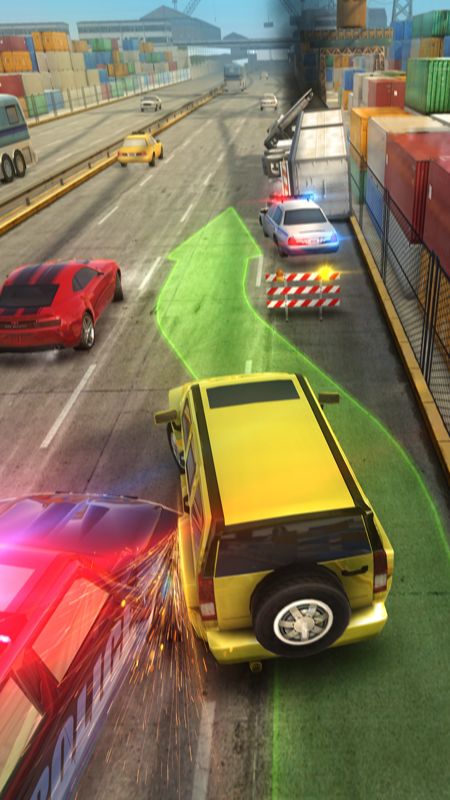 Highway Getaway: Police Chase Car Racing Game Screenshot (Press Kit)