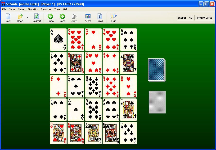 SolSuite 2004 Screenshot (Official screenshots (2004)): SolSuite 2004 Monte Carlo