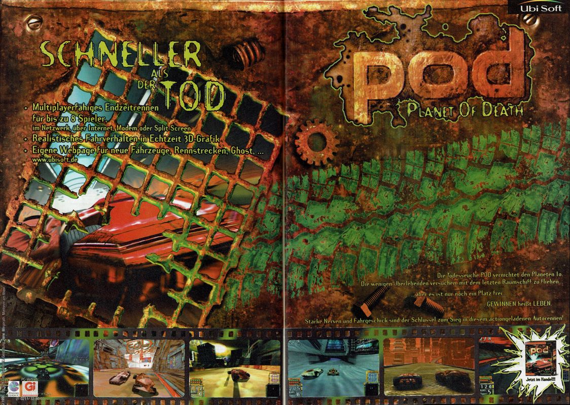 POD Magazine Advertisement (Magazine Advertisements): PC Player (Germany), Issue 05/1997