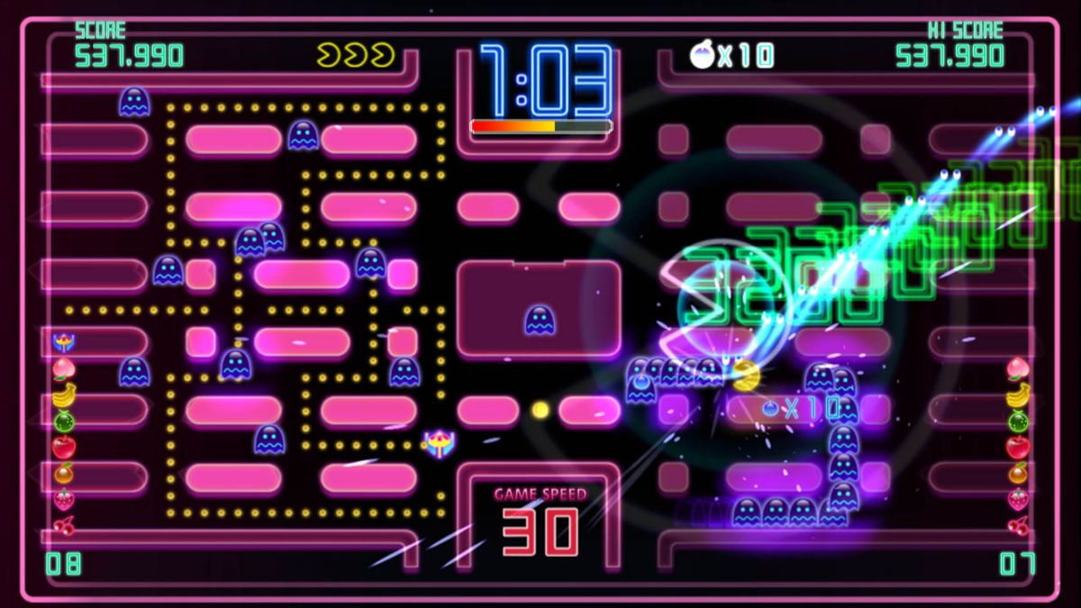 Pac-Man Championship Edition DX+: Championship III & Highway II Courses Screenshot (PlayStation Store (HK))