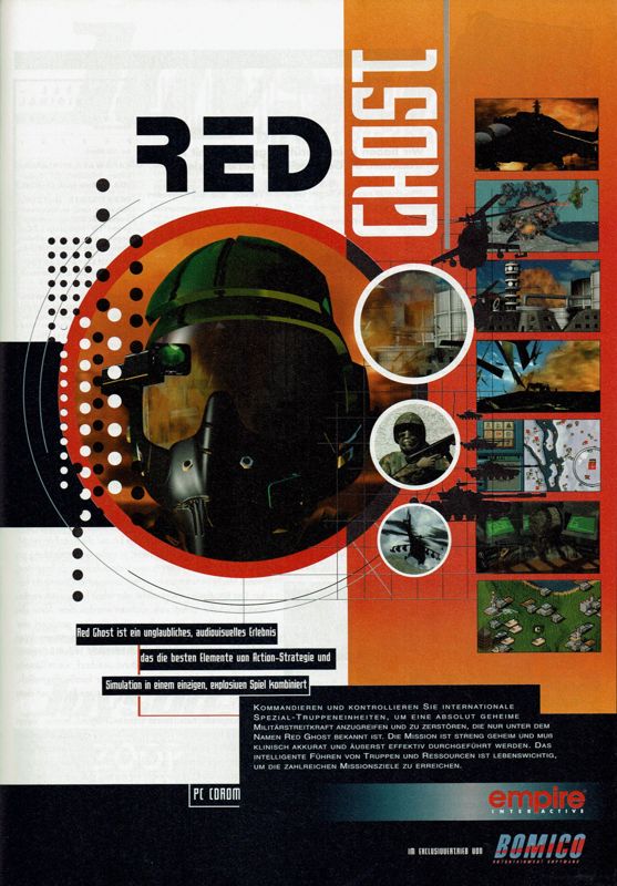 Red Ghost Magazine Advertisement (Magazine Advertisements): PC Player (Germany), Issue 12/1995