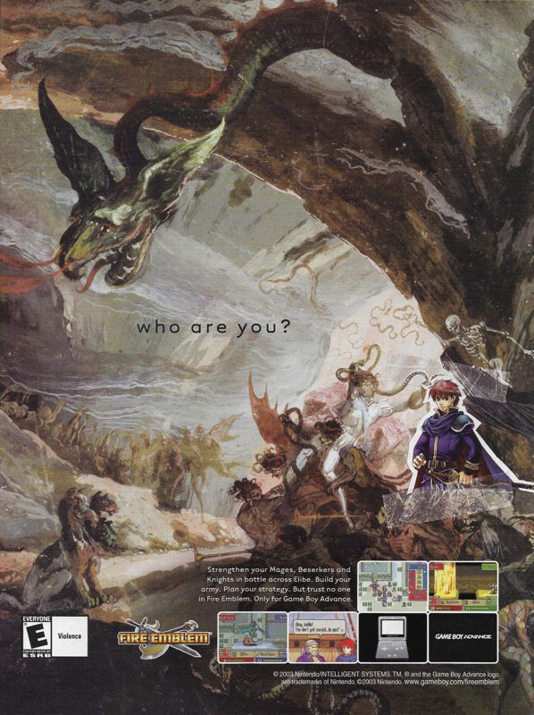 Fire Emblem Magazine Advertisement (Magazine Advertisements): PC Gamer (United States), Issue 117 (December 2003)