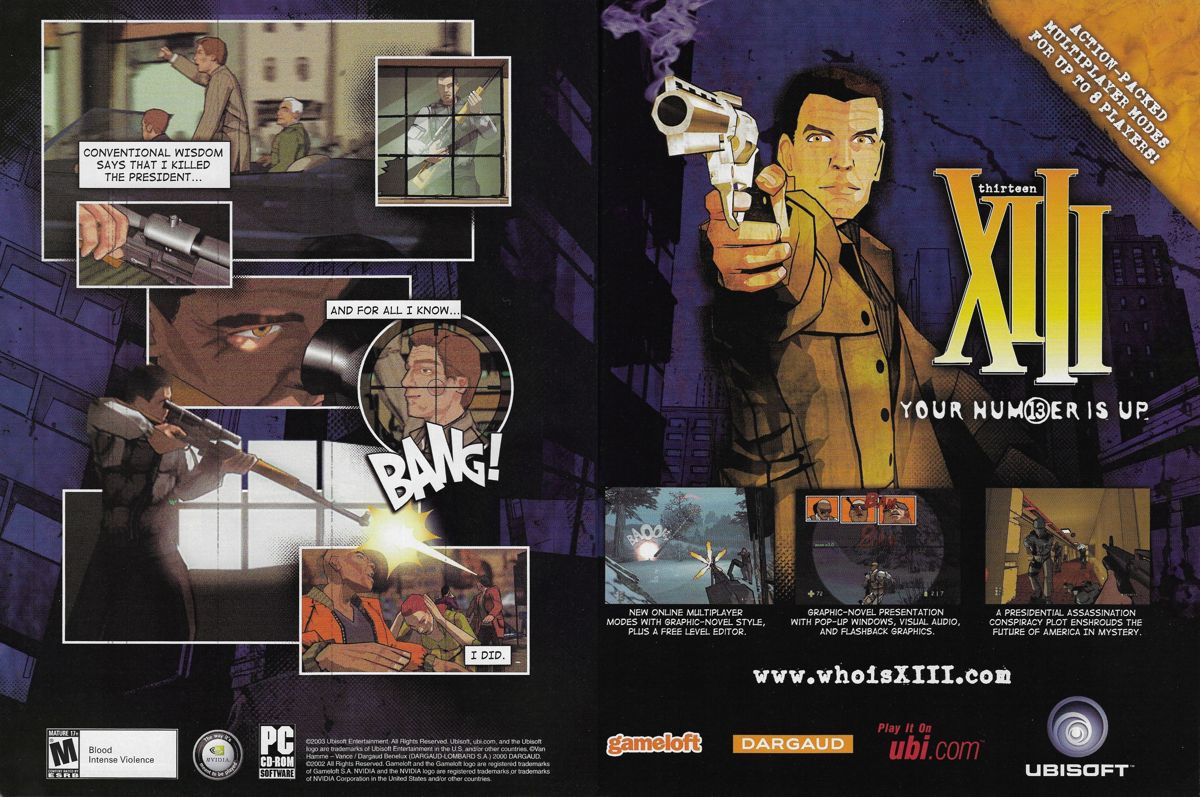 XIII Magazine Advertisement (Magazine Advertisements): PC Gamer (United States), Issue 117 (December 2003)