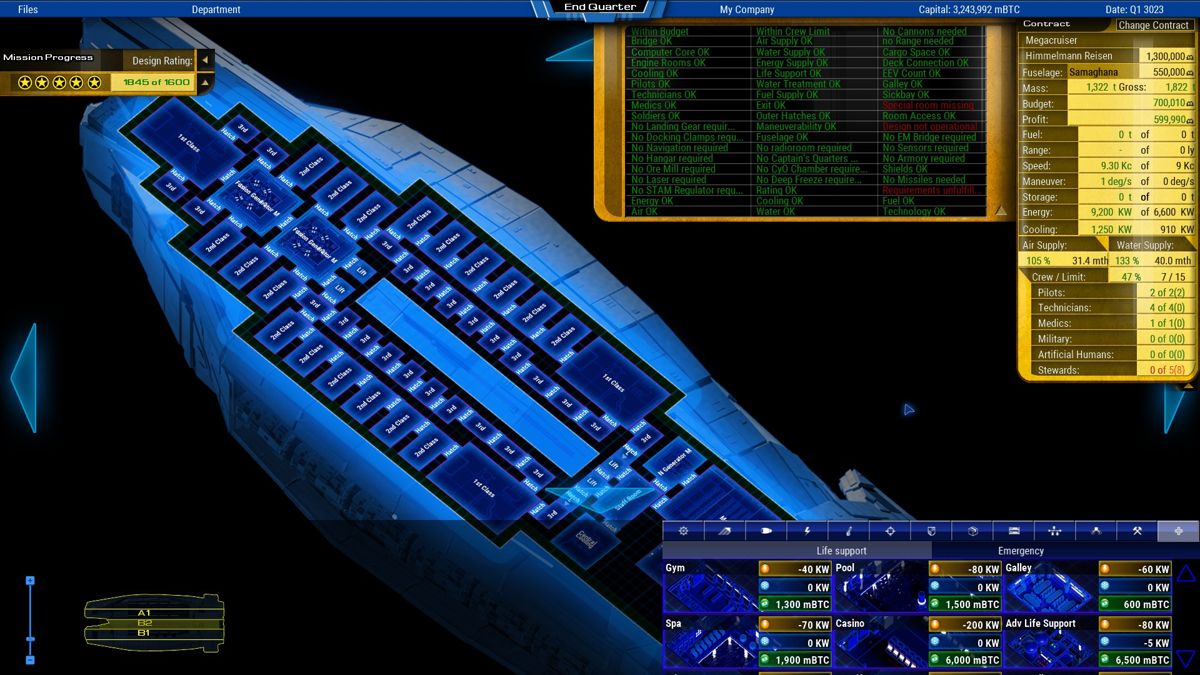 Starship Corporation: Cruise Ships Screenshot (Steam)