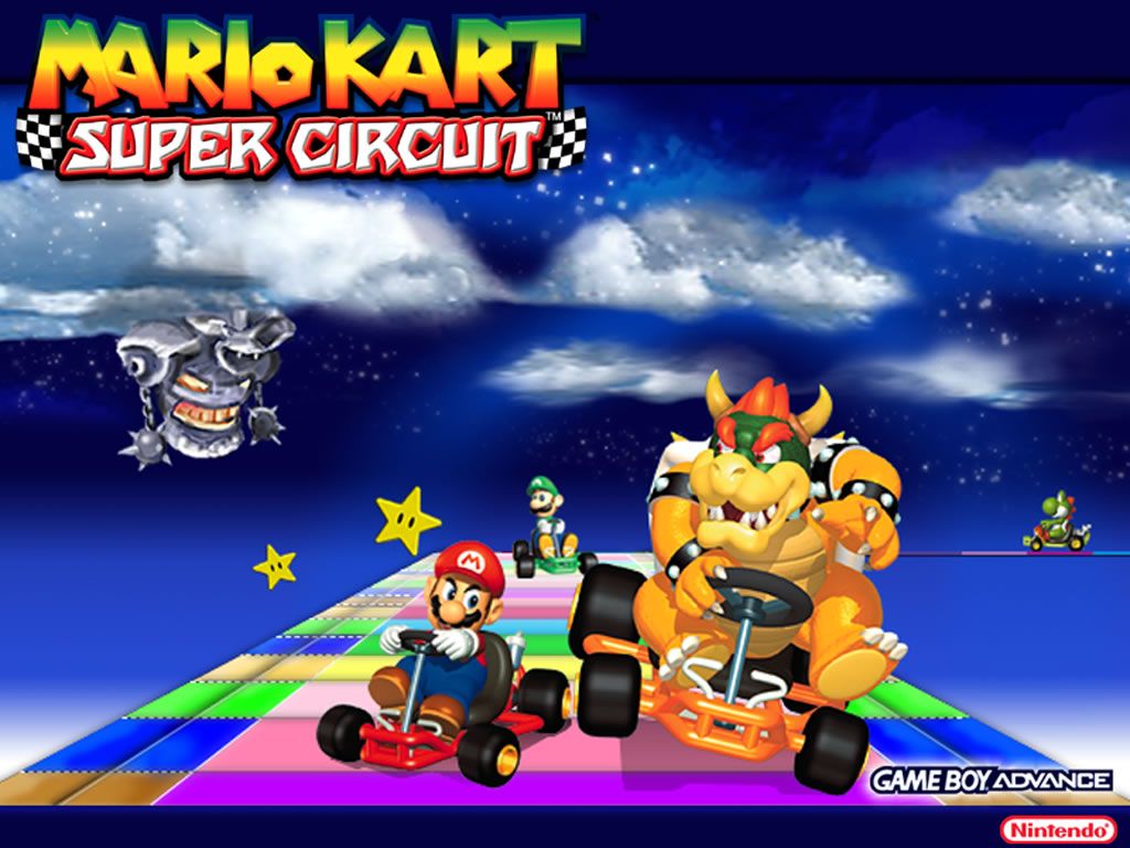 Mario Kart: Super Circuit Wallpaper (Official website (Nintendo of America)): Rainbow