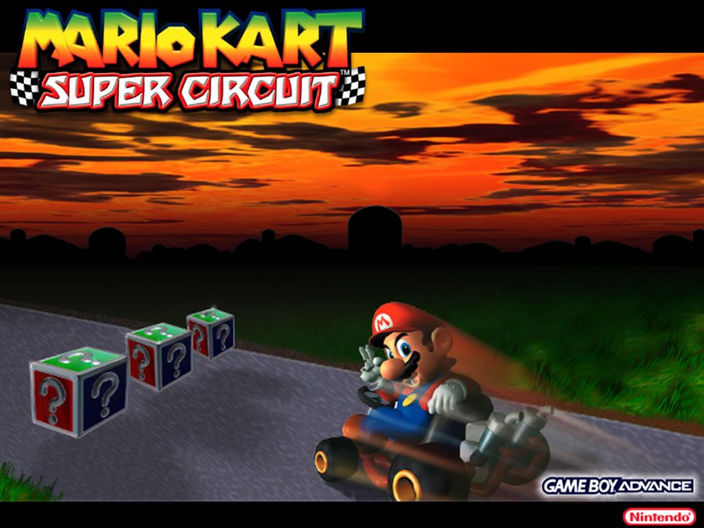Mario Kart: Super Circuit Wallpaper (Official website (Nintendo of America)): Dusk