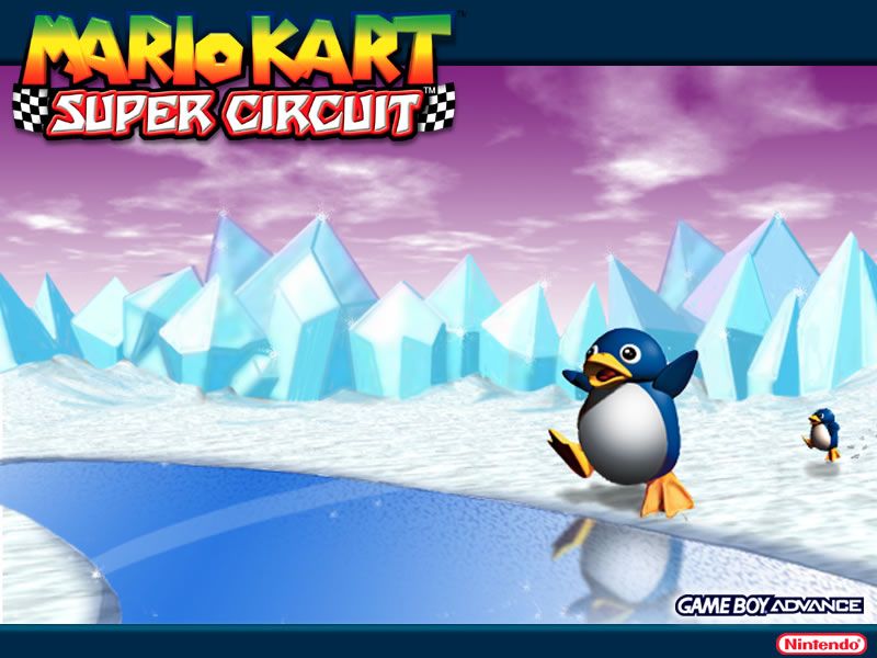 Mario Kart: Super Circuit Wallpaper (Official website (Nintendo of America)): Ice
