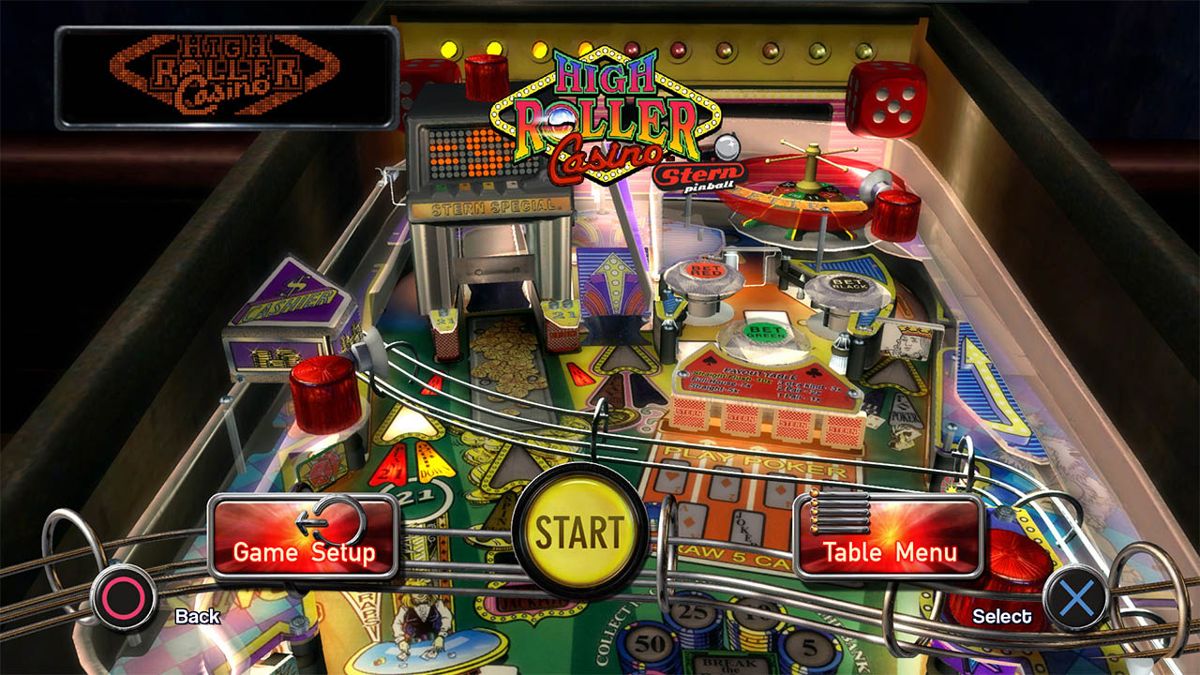 The Pinball Arcade: Pro Pack - High Roller Casino Screenshot (PlayStation Store)