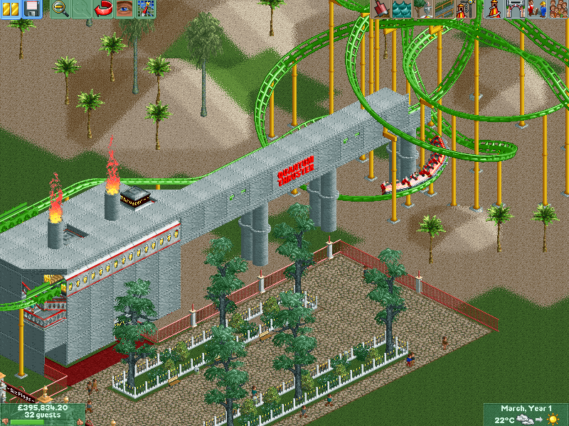RollerCoaster Tycoon 2 Screenshot (Chris Sawyer's official screenshots, 2002)