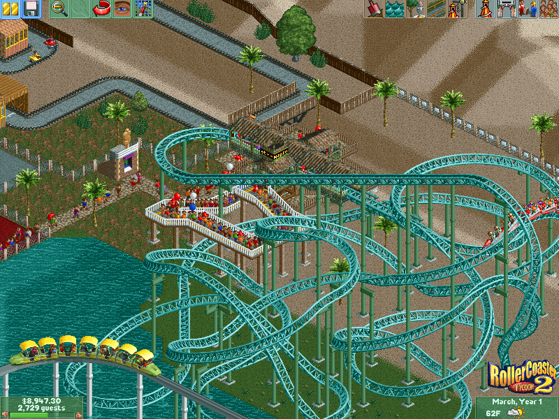 RollerCoaster Tycoon 2 official promotional image - MobyGames