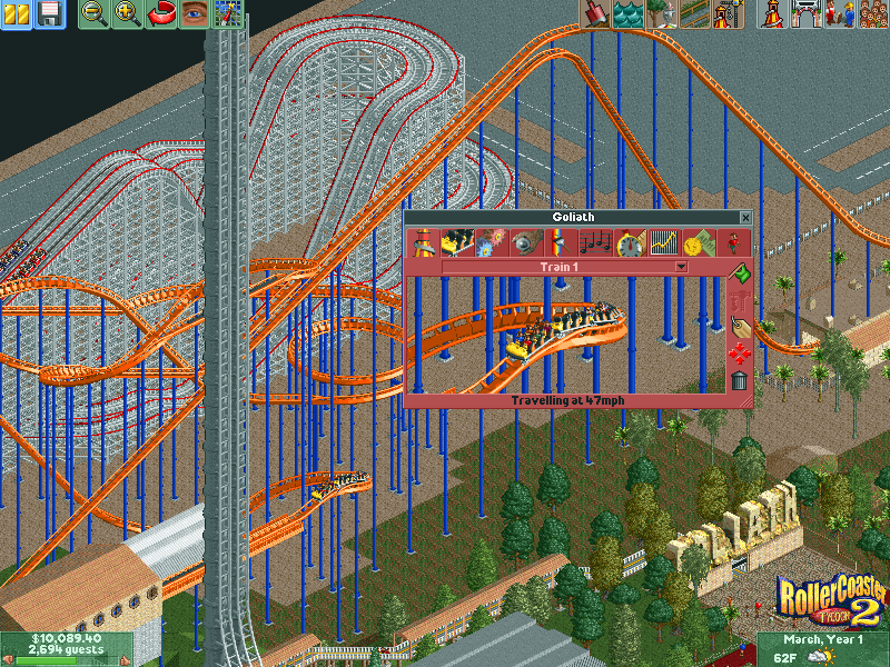 RollerCoaster Tycoon 2 official promotional image - MobyGames