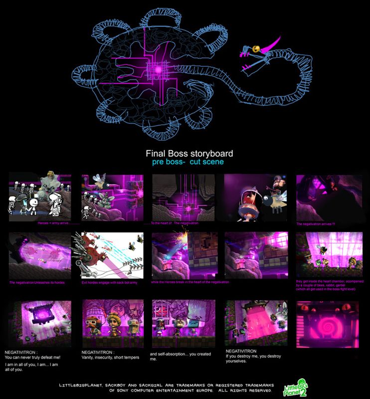 LittleBigPlanet 2 Concept Art (LittleBigPlanet 2 Fansite Kit): Cosmos cutscene