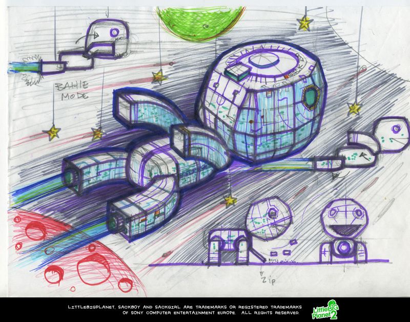 LittleBigPlanet 2 Concept Art (LittleBigPlanet 2 Fansite Kit): Cosmos