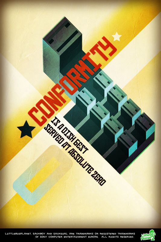 LittleBigPlanet 2 Concept Art (LittleBigPlanet 2 Fansite Kit): Factory poster