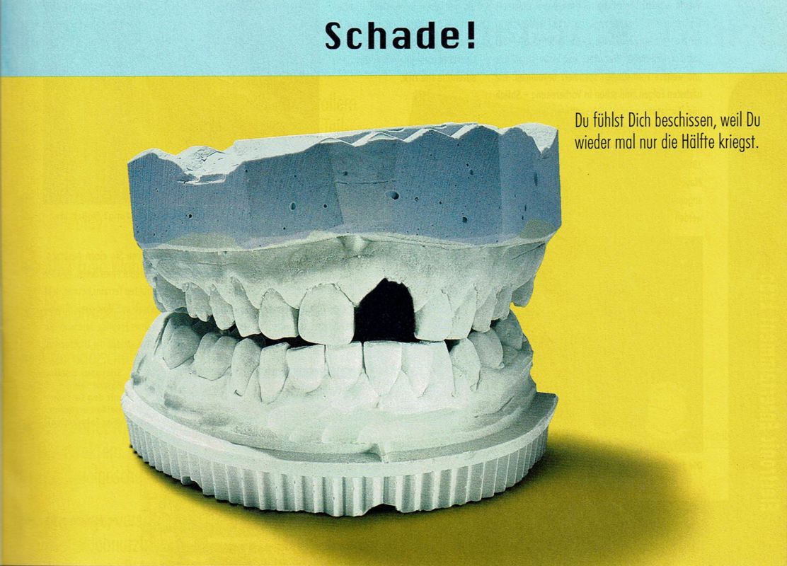 ONSIDE Complete Soccer Magazine Advertisement (Magazine Advertisements): PC Player (Germany), Issue 07/1996 Part 2