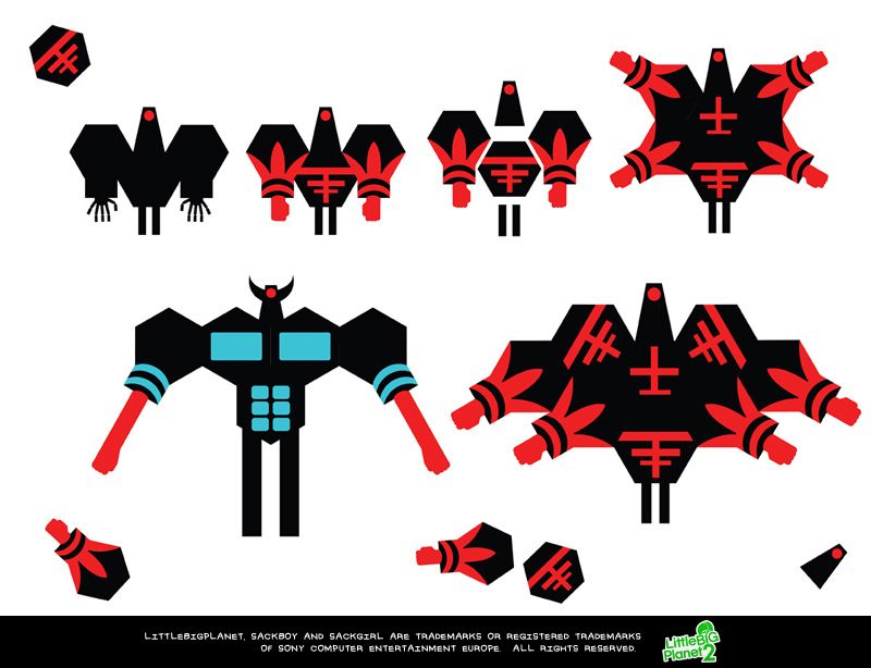 LittleBigPlanet 2 Concept Art (LittleBigPlanet 2 Fansite Kit): Factory robots 2