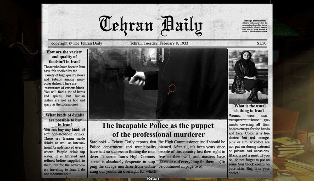 Murder in Tehran's Alleys 1933 Screenshot (Steam)
