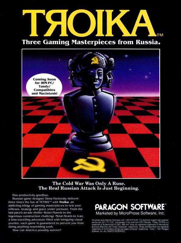 Troika Magazine Advertisement (Magazine Advertisements): Computer Gaming World (United States) Issue 80 (March 1991)