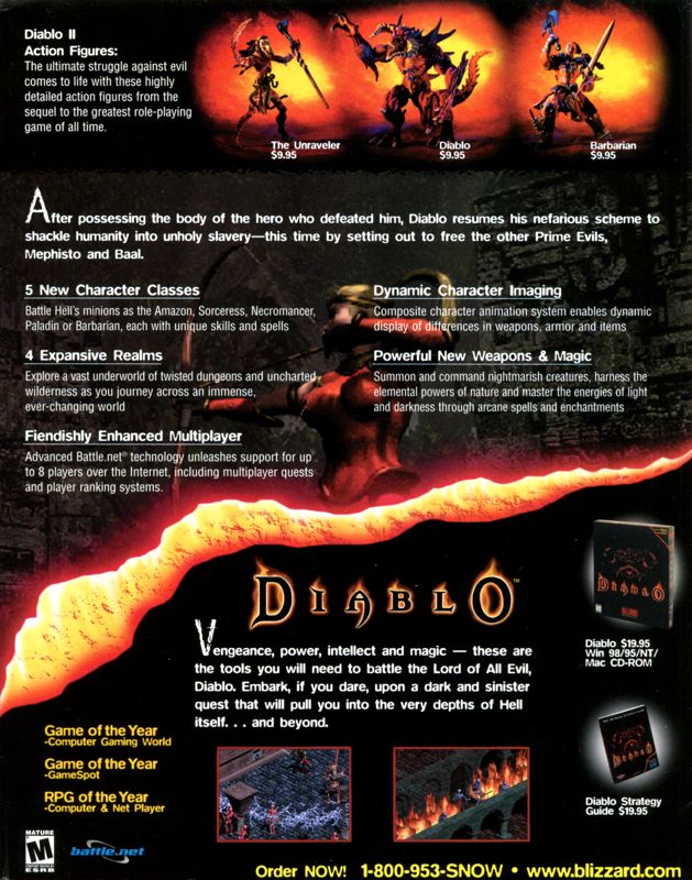 Diablo Catalogue (Catalogue Advertisements): Blizzard Entertainment Product Catalog (#W7100362)