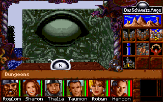 Realms of Arkania: Star Trail Screenshot (Self-running demo, 1994-03-22): "Dungeons"
