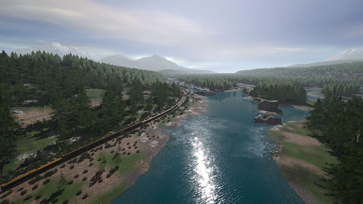 Trainz 2019: Canadian Rocky Mountains - Golden, BC Screenshot (Steam)