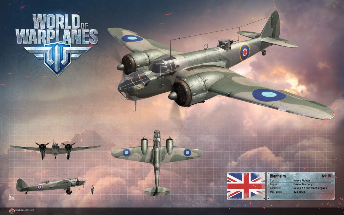 World of Warplanes Render (Official Press Kit (2016)): Britain Blenheim